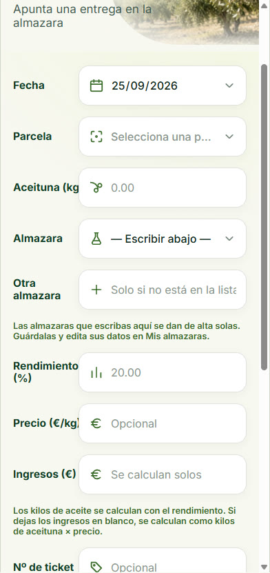 Añadir producción